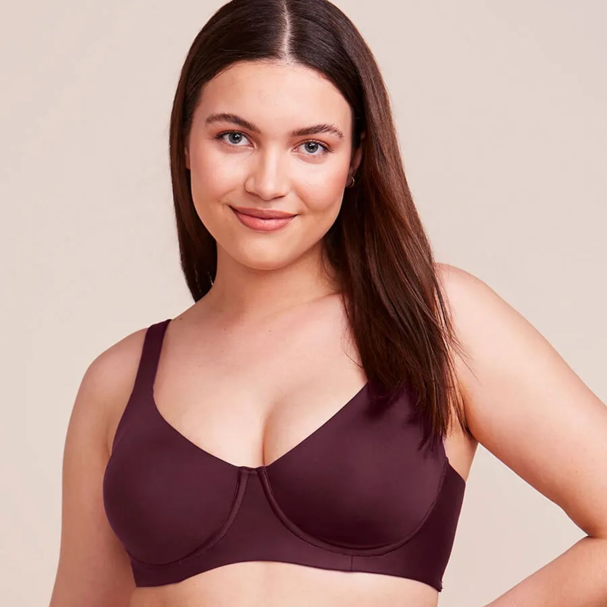 Sutiã Meia-Taça Ampla Cobertura com Aro e sem Bojo em Microfibra Hope