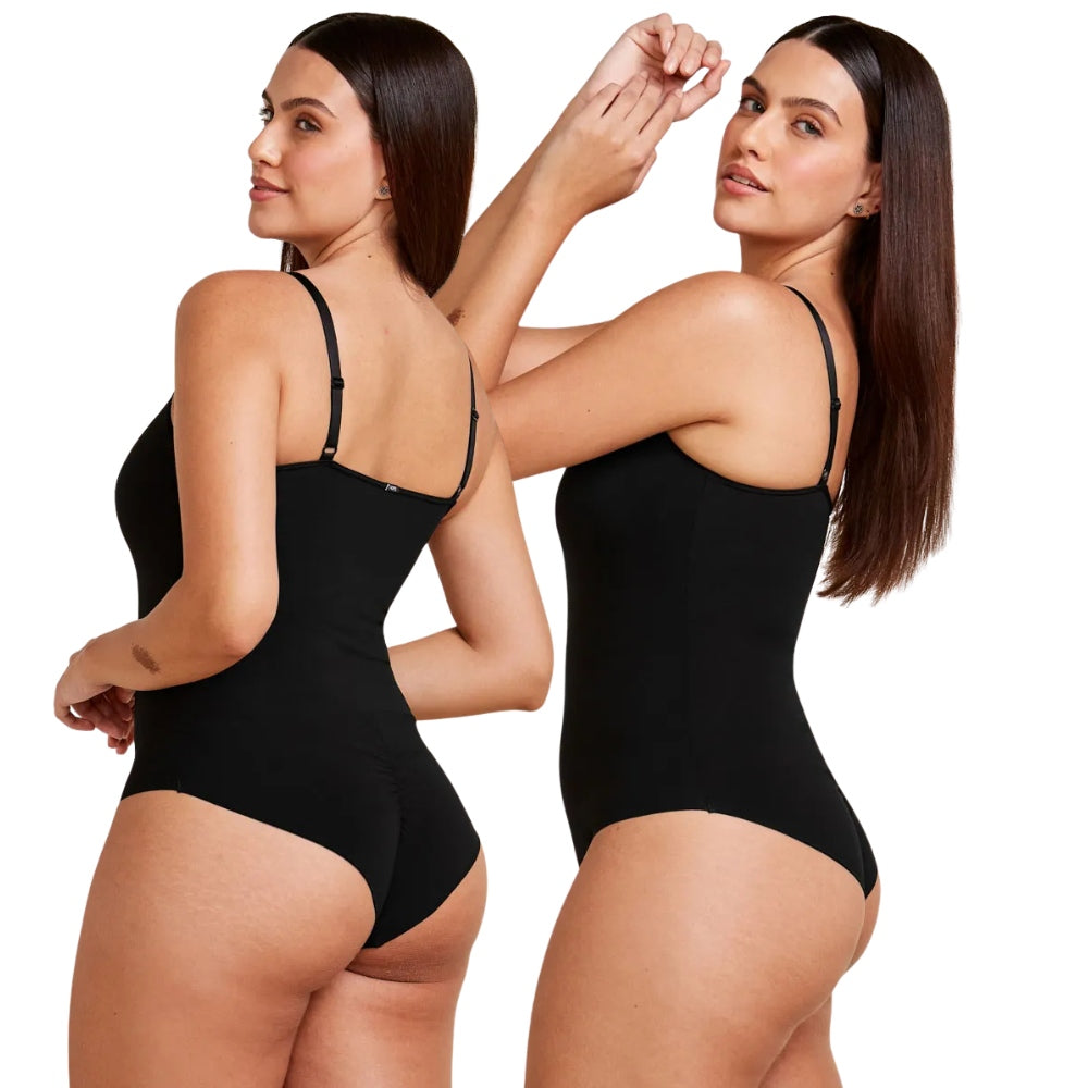 Body Feminino Alças Finas em Microfibra