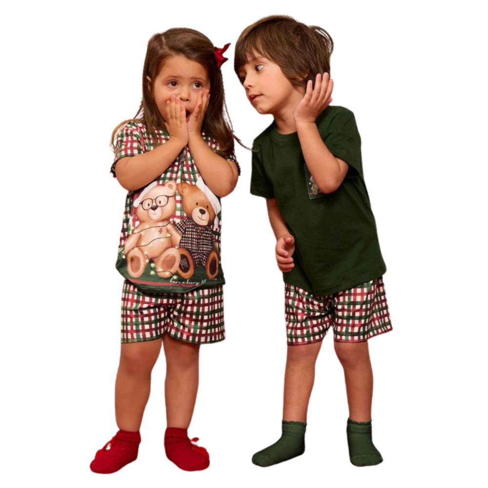 Pijama Baby Girl Especial Natal Christmas Night em Malha Soft Touch