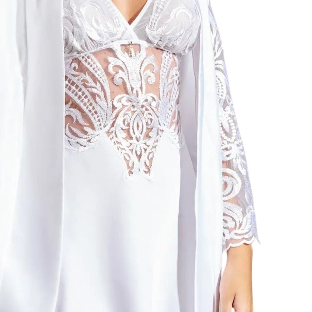 Camisola em Microfibra com Renda