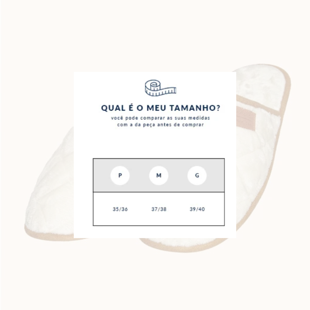 Chinelo de Pano Feminino Slider Texturizada em Plush Velvet
