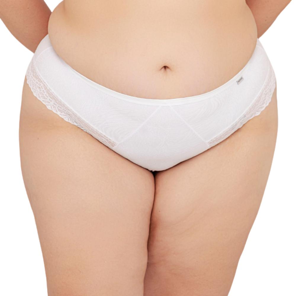 Calcinha Plus Size Tanga Brasileira com Renda