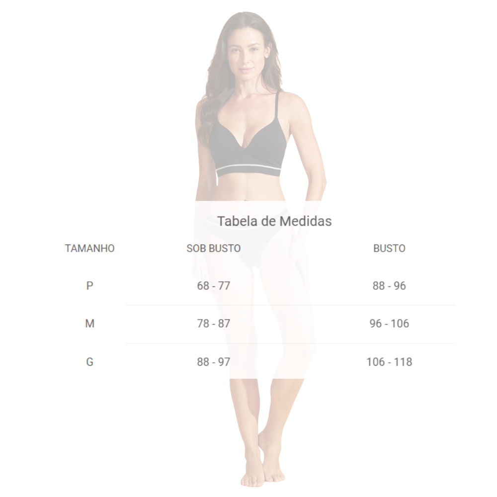 Sutiã com Bojo sem Costura Efeito Dry e Extremo Conforto