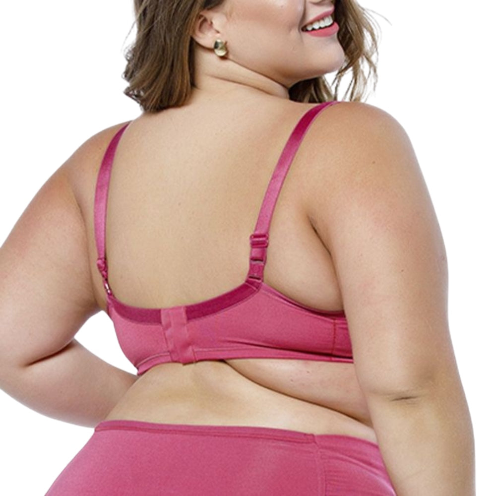 Sutiã com Forro do Bojo 100% Algodão - Redutor de Medidas com Alças Reforçadas e Click