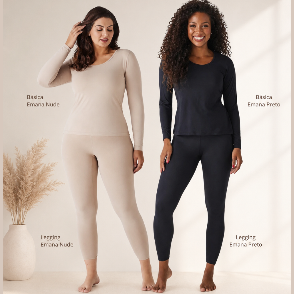 Legging  Segunda Pele Térmica Emana com Modelagem Justa