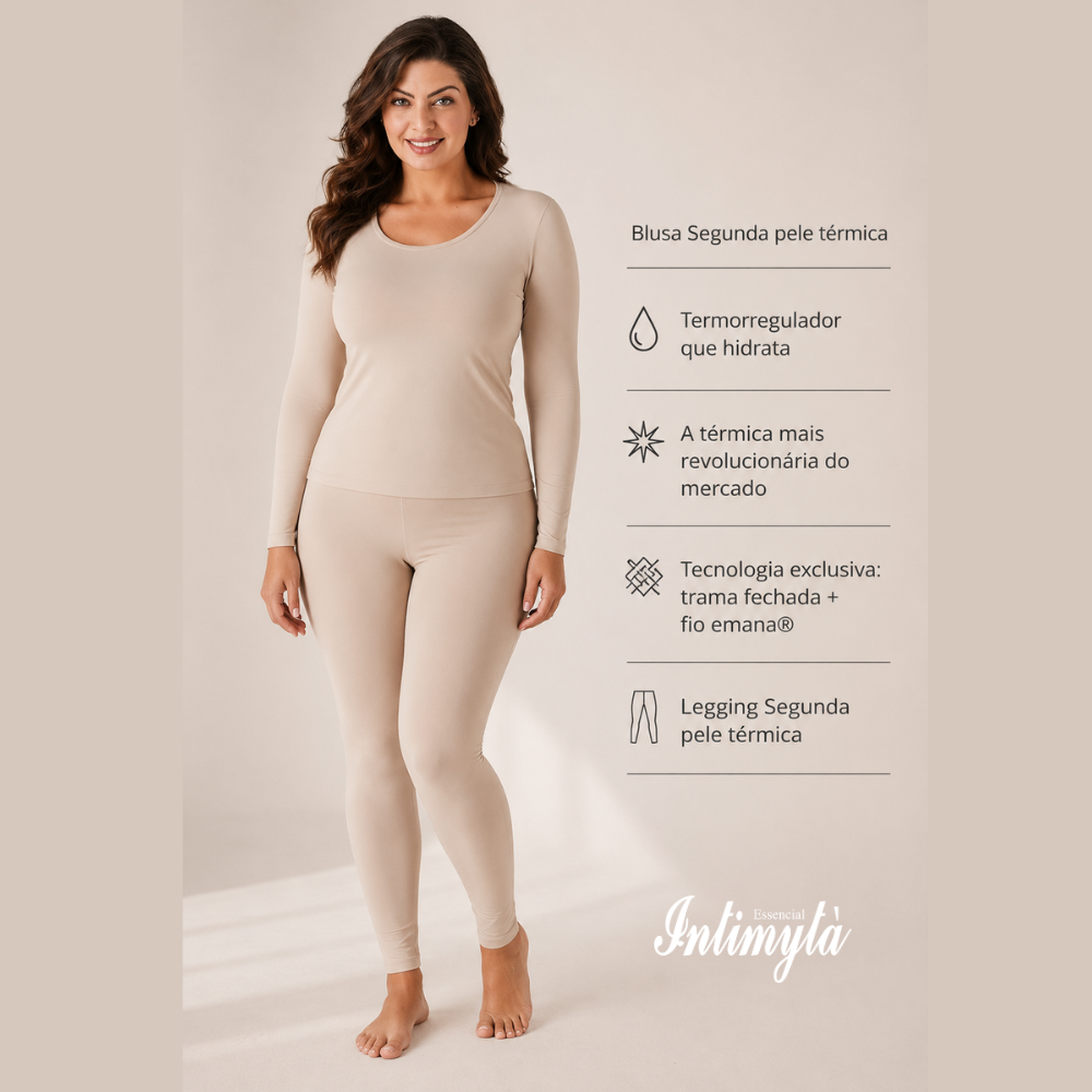 Legging  Segunda Pele Térmica Emana com Modelagem Justa