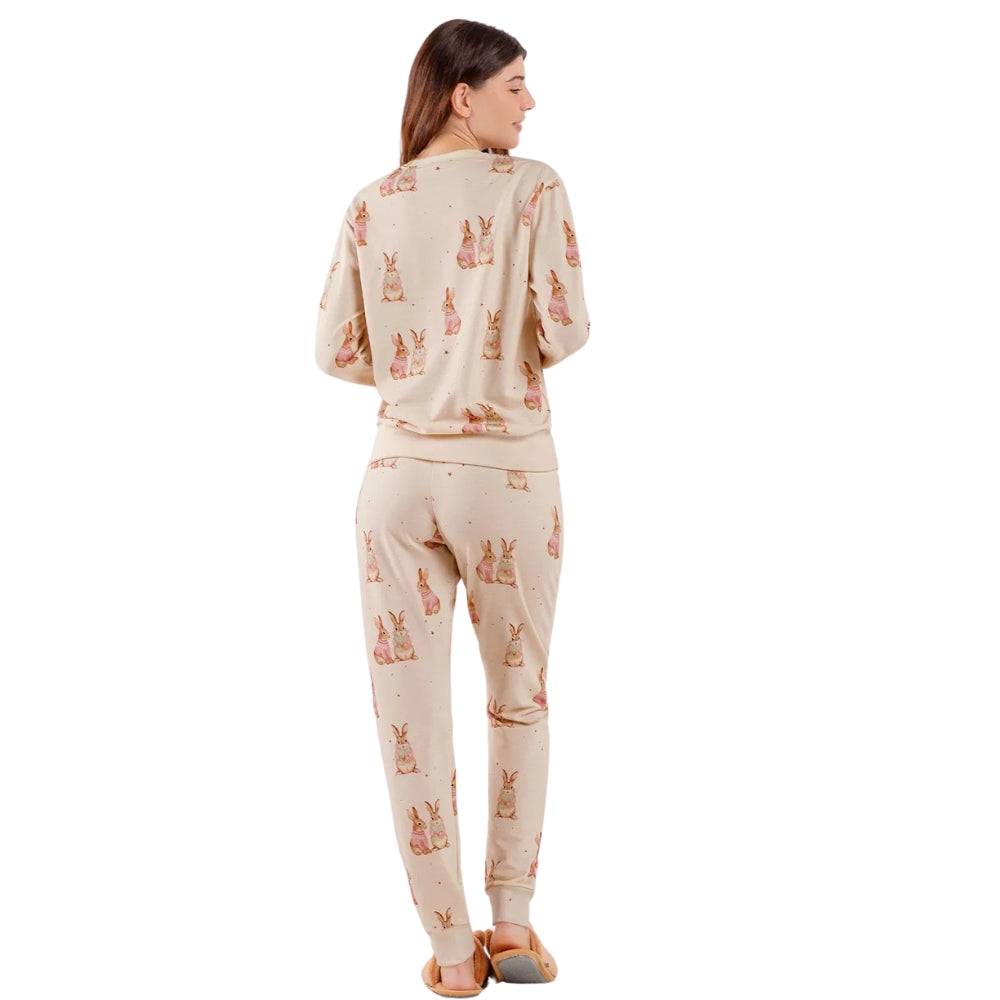 Pijama Feminino Manga Longa com Calça