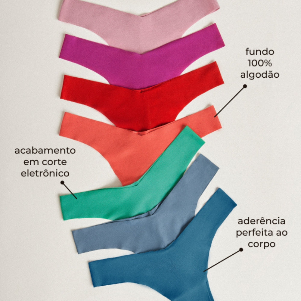 Calcinha Corte a Laser Invisível sob a Roupa