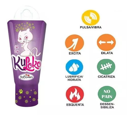Kuloko – Gel Deslizante com Efeito Vibrante, Refrescante e Alívio do Desconforto
