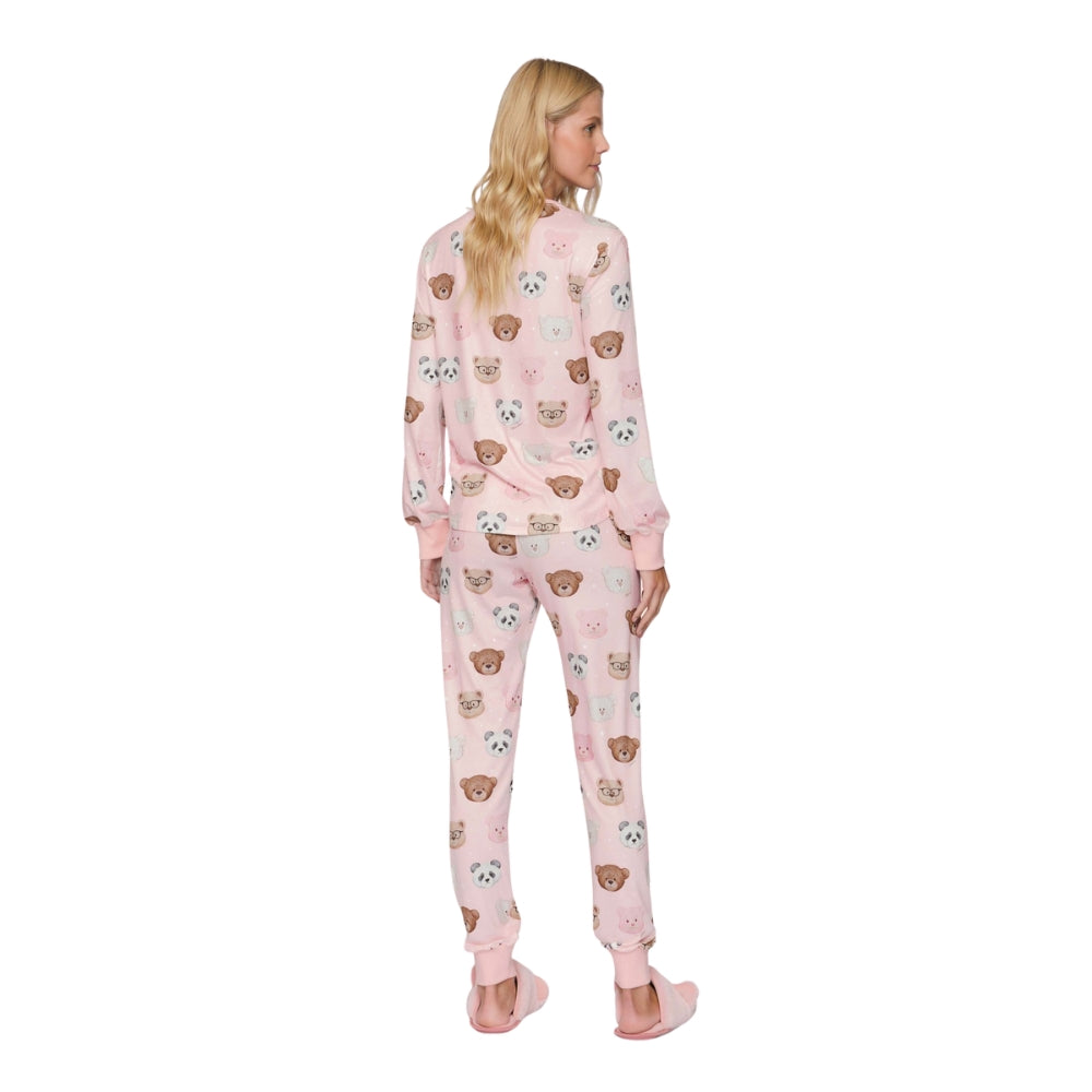 Pijama Jogger Feminino Bearmily Love em Sublime Touch