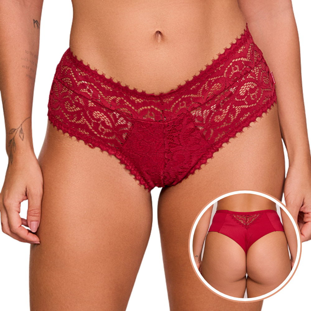 Calcinha Tanga V Sensual em Renda - Nayane Rodrigues