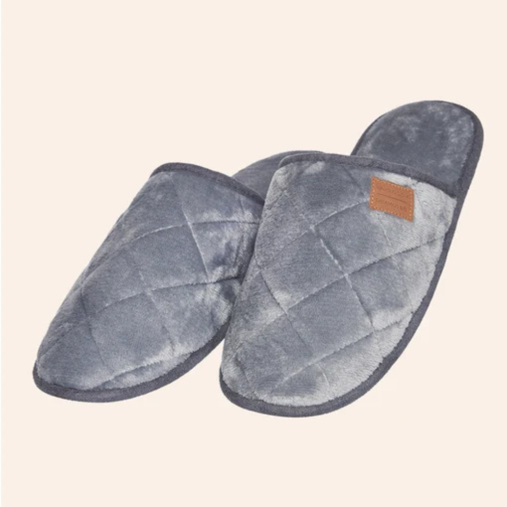 Chinelo de Pano Feminino Slider Texturizada em Plush Velvet