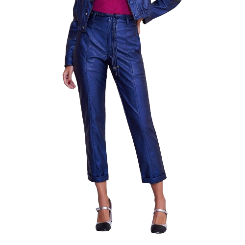 Calça Feminina Dourada Metalizada