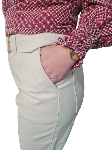 Calça Courino Ilícito Casual Feminina