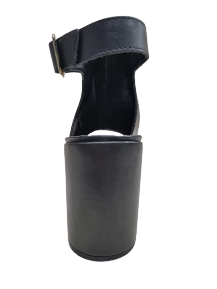 Salto Croco Preto/Atanado Stone Preto