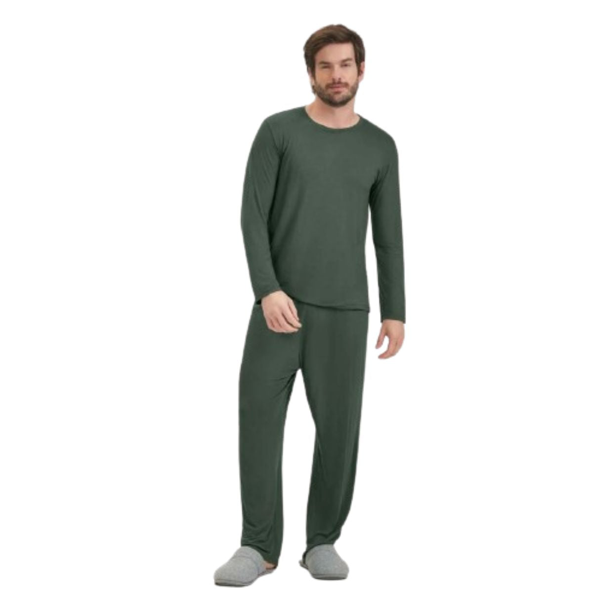 Pijama Manga Longa Masculino Cor com Amor