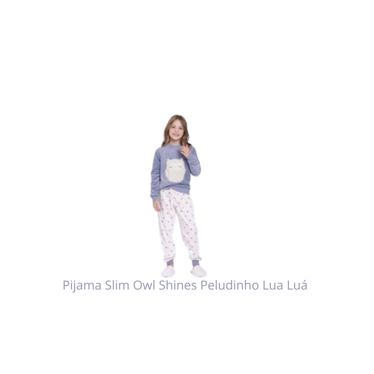 Pijama Slim Owl Shines Peludinho Lua Luá