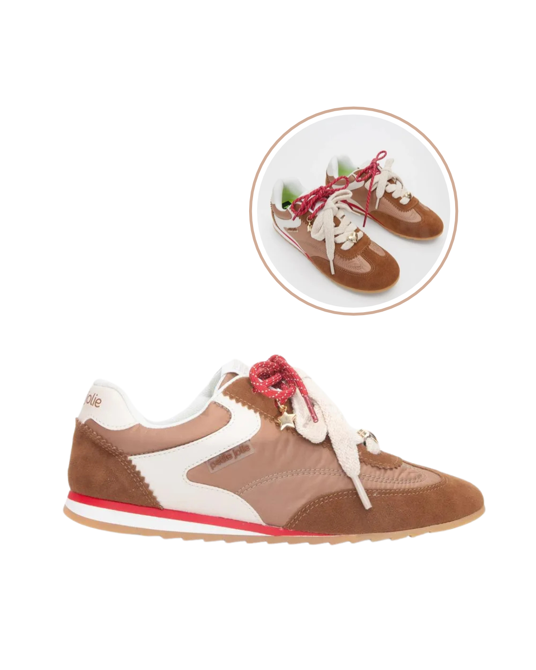 Tênis Flat Sneaker com Dois Atacadores Moderno | Petite Jolie